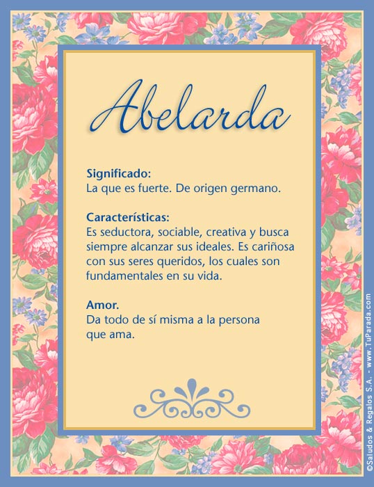 Tarjeta - Abelarda