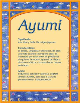 Nombre Ayumi