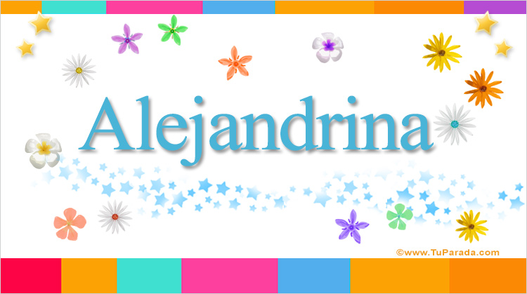 Nombre Alejandrina, Imagen Significado de Alejandrina