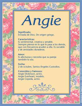 Significado del nombre Angie
