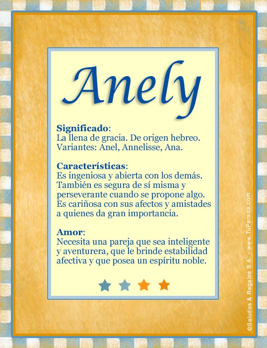 Enviar tarjeta, postal, Anely