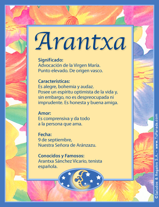 Tarjeta - Arantxa