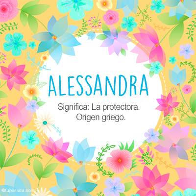 Significado Nombre Alessandra