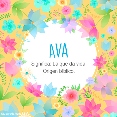 Significado Nombre Ava
