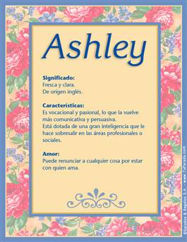 Nombre Ashley