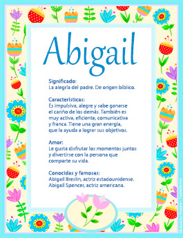 Significado del nombre Abigail