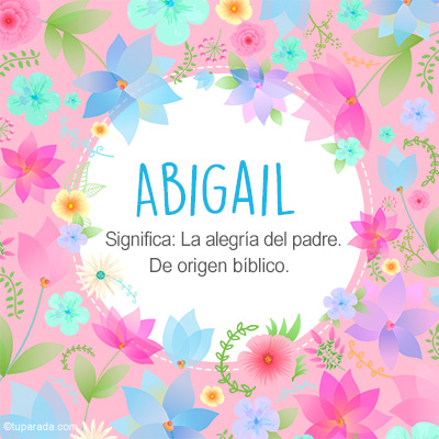 Significado Nombre Abigail