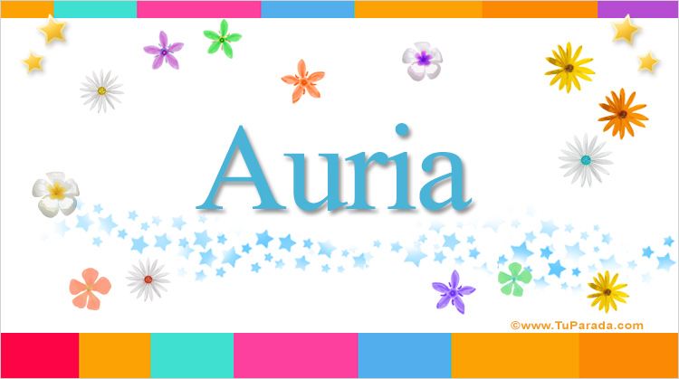 Nombre Auria, Imagen Significado de Auria