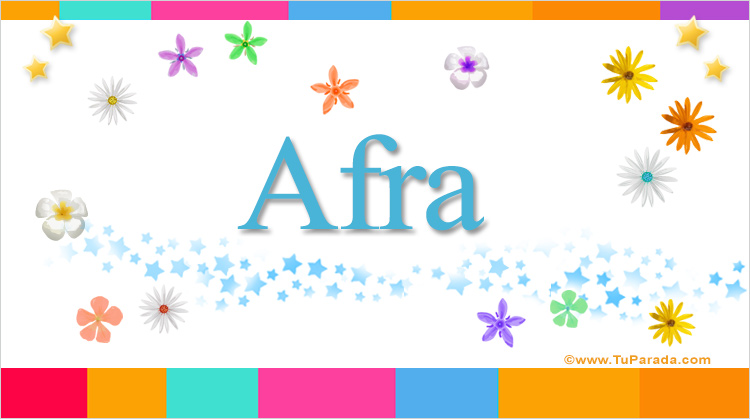 Nombre Afra, Imagen Significado de Afra