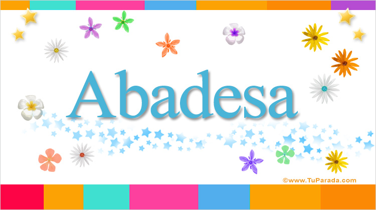 Nombre Abadesa, Imagen Significado de Abadesa