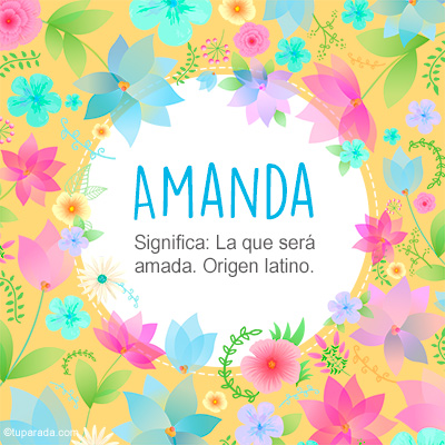 Significado Nombre Amanda