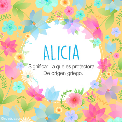 Significado Nombre Alicia