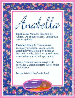 Significado del nombre Anabella