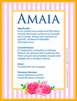 Significado del nombre Amaia