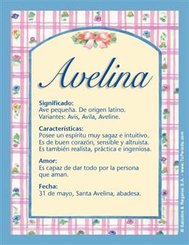 Significado del nombre Avelina