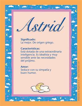 Significado del nombre Astrid