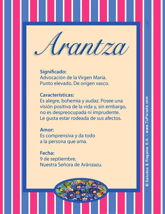 Tarjeta - Arantza