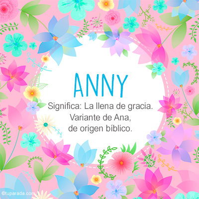 Significado Nombre Anny