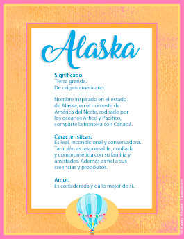 Significado del nombre Alaska