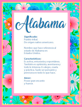 Significado del nombre Alabama