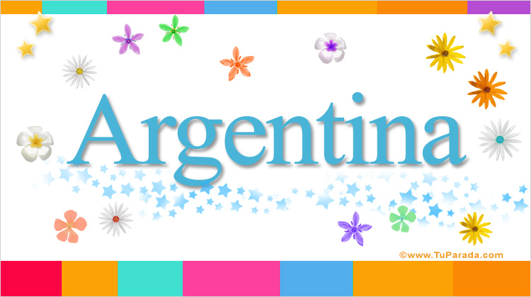 Nombre Argentina, Imagen Significado de Argentina