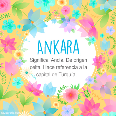 Significado Nombre Ankara