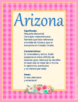 Significado del nombre Arizona