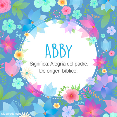 Significado Nombre Abby