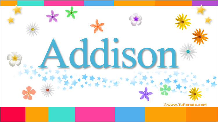 Nombre Addison, Imagen Significado de Addison