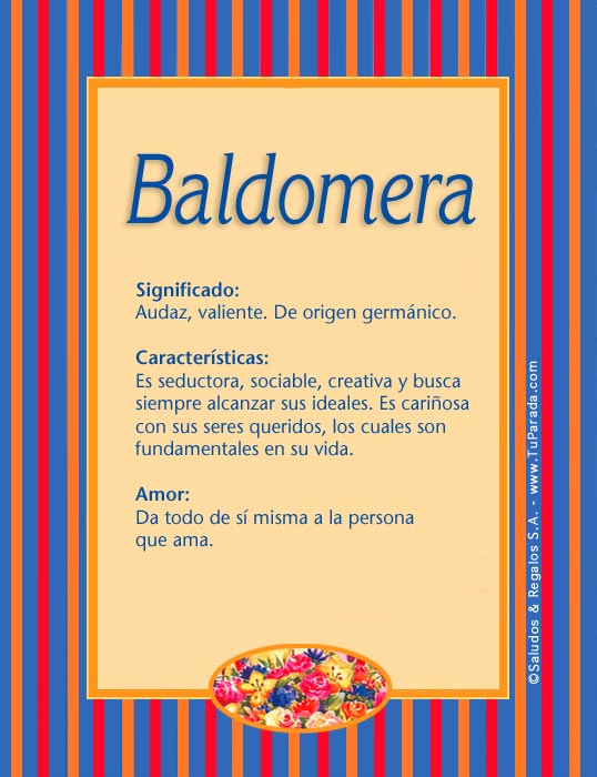 Tarjeta - Baldomera