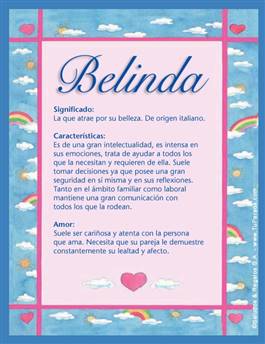 Significado del nombre Belinda