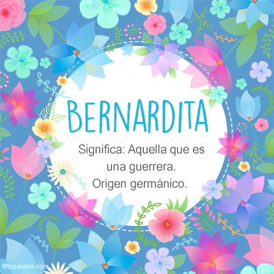 Significado Nombre Bernardita