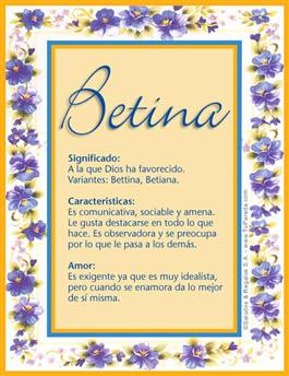 Nombre Betina