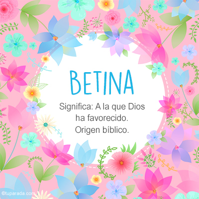 Significado Nombre Betina