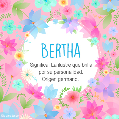 Significado Nombre Bertha