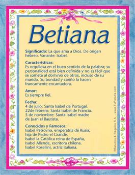 Nombre Betiana