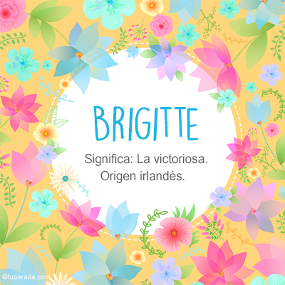 Significado Nombre Brigitte