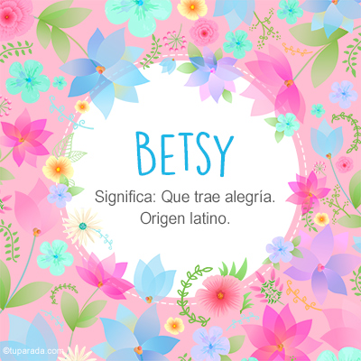 Significado Nombre Betsy