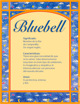 Significado del nombre Bluebell