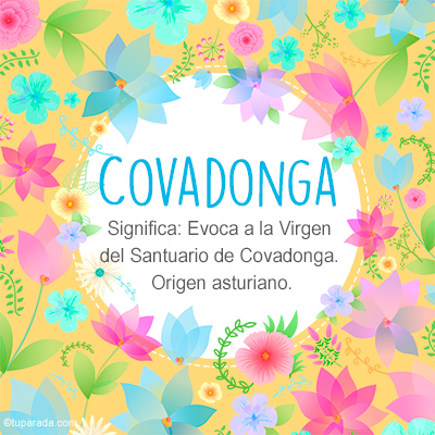 Significado Nombre Covadonga