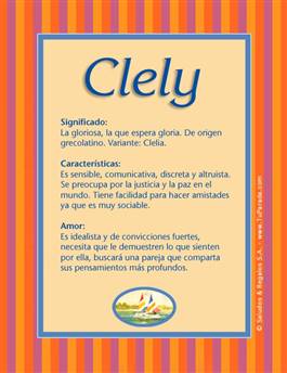 Significado del nombre Clely