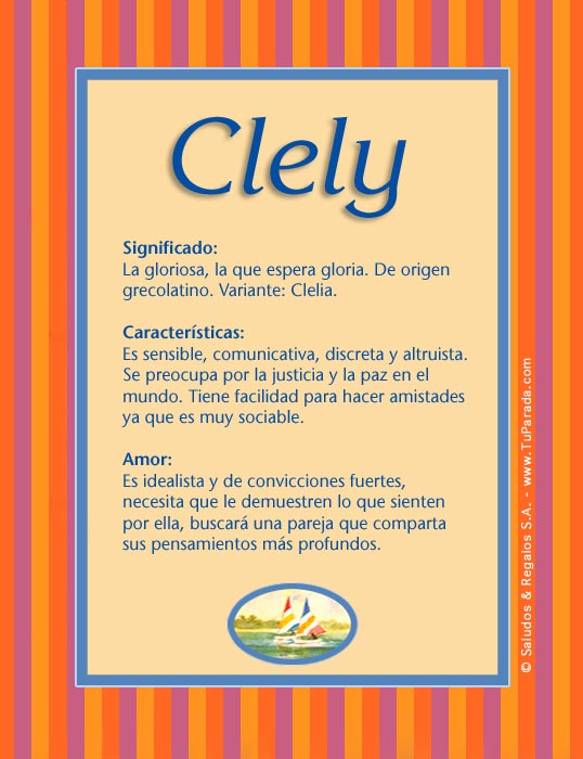 Tarjeta - Clely
