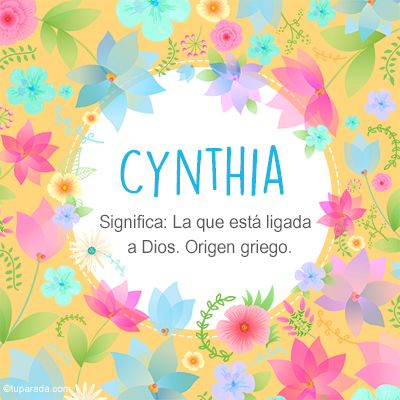Significado Nombre Cynthia