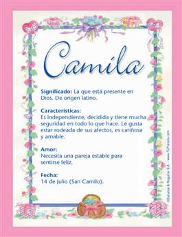 Significado del nombre Camila