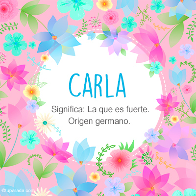 Significado Nombre Carla