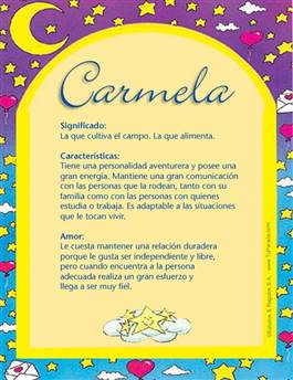 Nombre Carmela