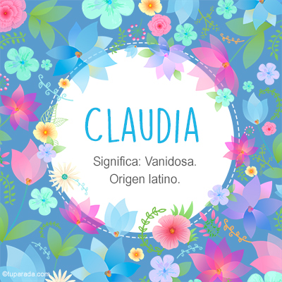 Significado Nombre Claudia