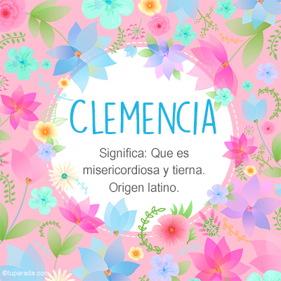 Significado Nombre Clemencia