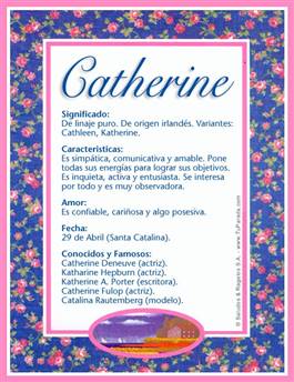 Significado del nombre Catherine