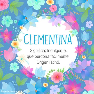 Significado Nombre Clementina